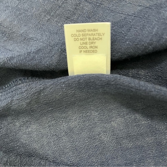 Westport Navy V Neck Tie Short Sleeve Top - Picture 11 of 14